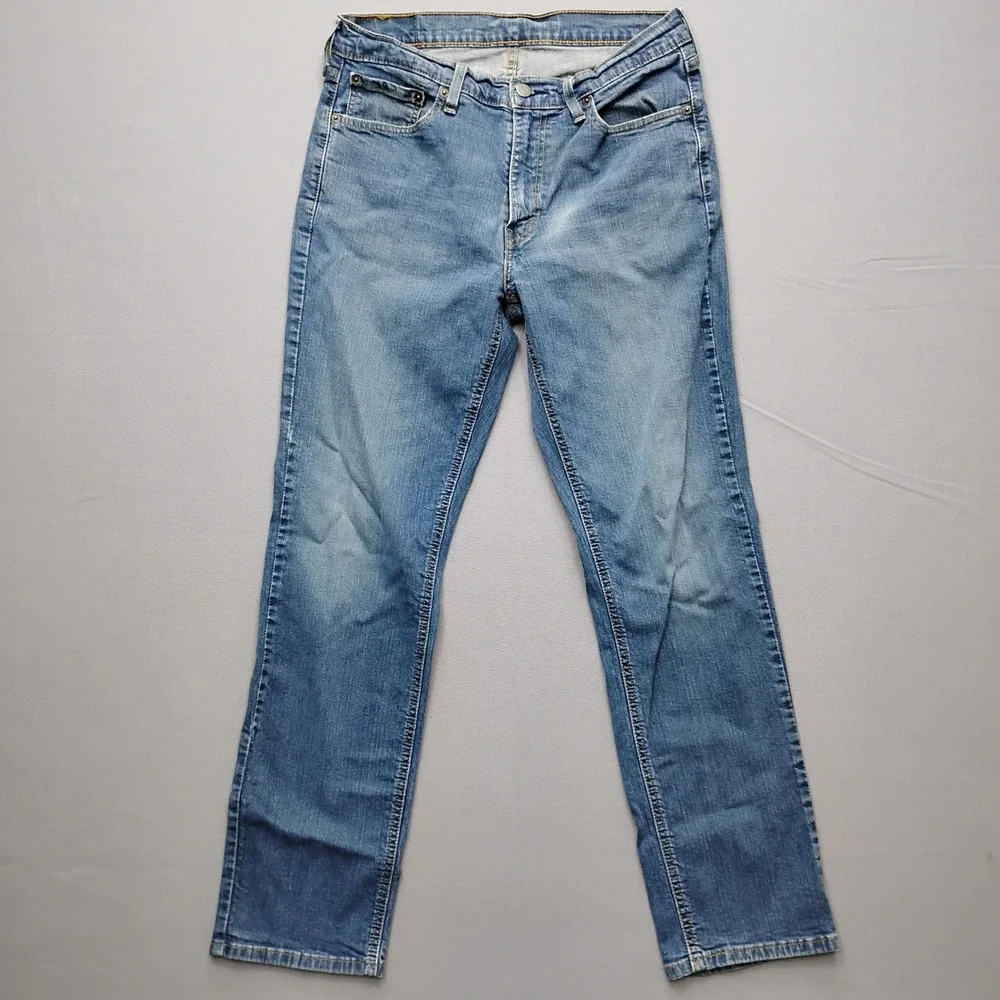 Levi 511 Slim Fit Jeans Blue Denim 33x32 Mens